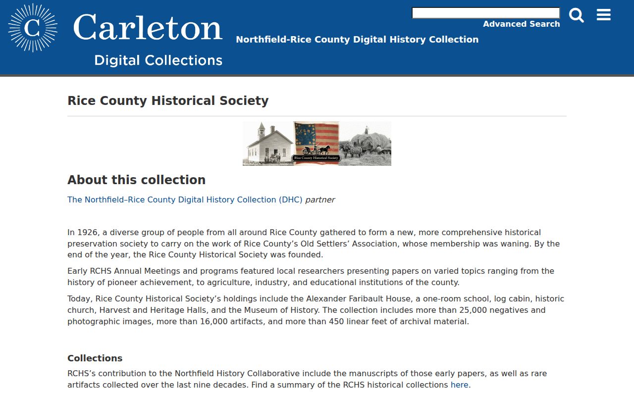 Faribault city directory digital collection search and browse landing page