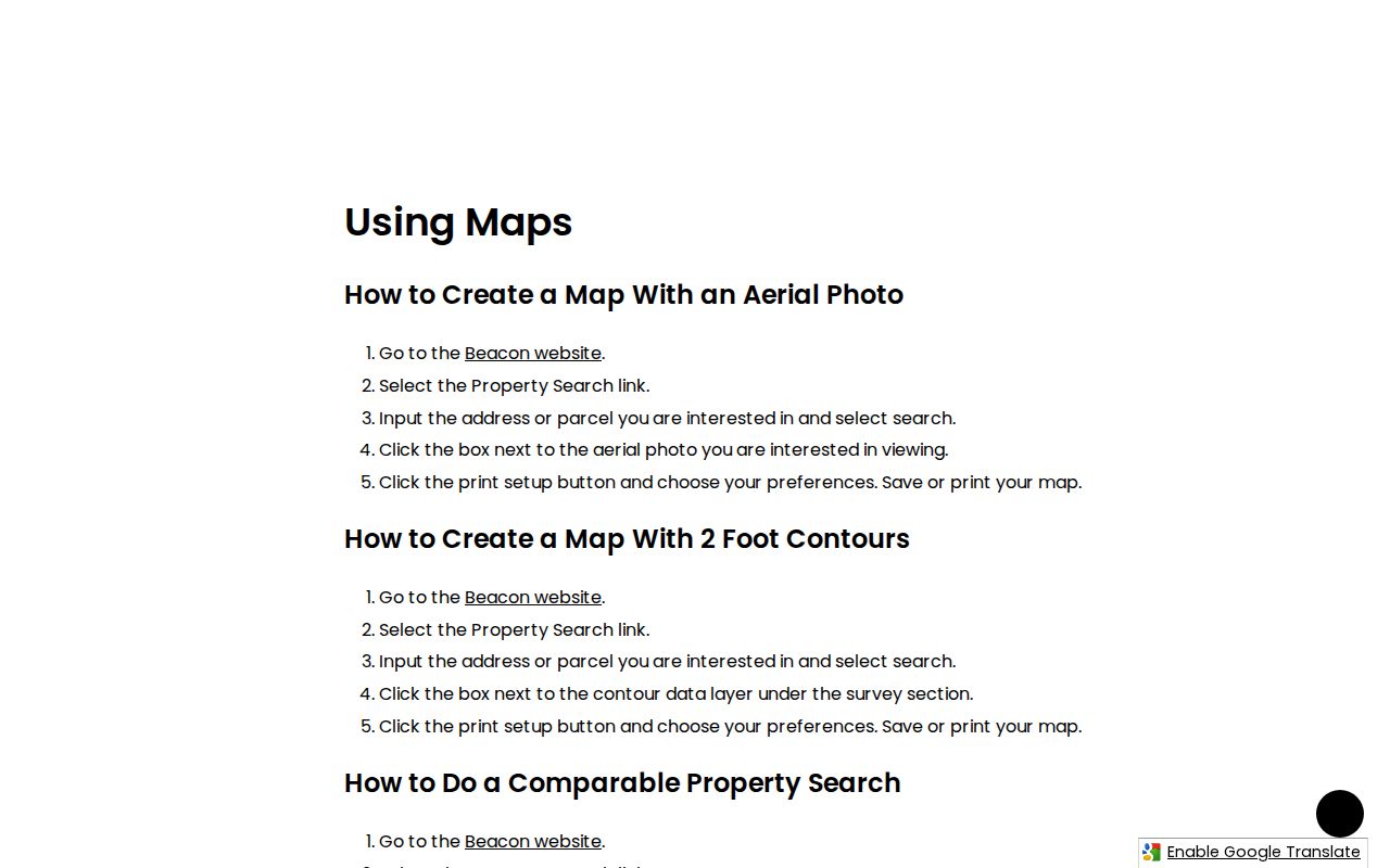 Faribault neighbors Rice County Beacon address and parcel map workflow